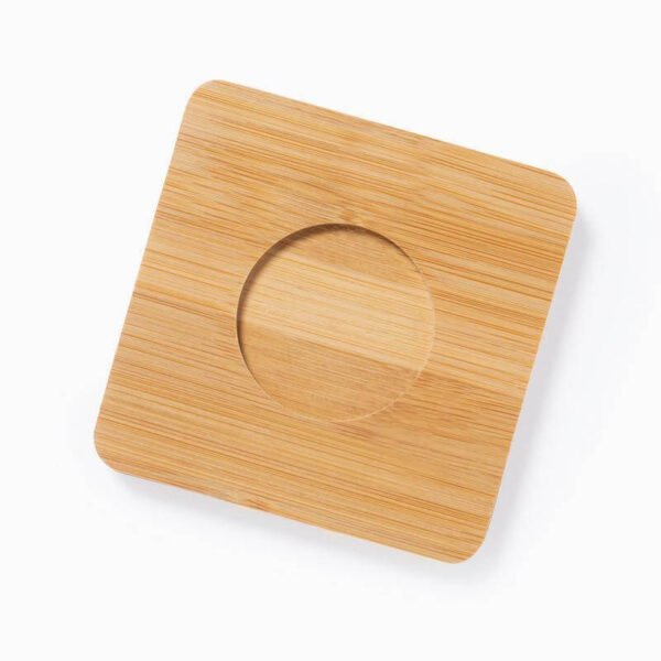 Set of 2 Expresso Cup with Bamboo Coaster - Image 3