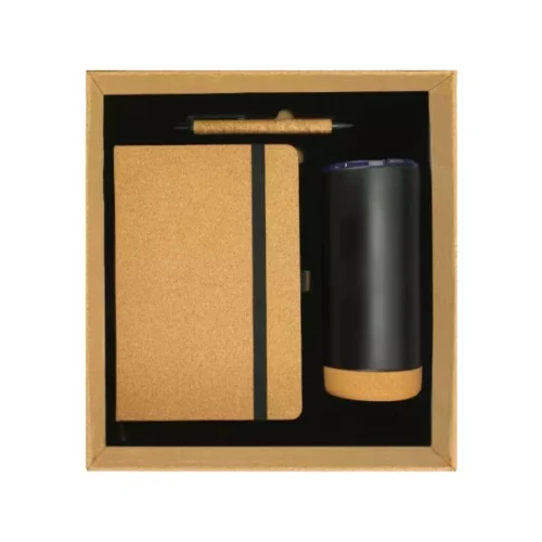Cork Notebook Ball Pen and Tumbler Gift Sets