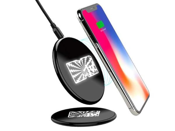 Wireless charger LED light