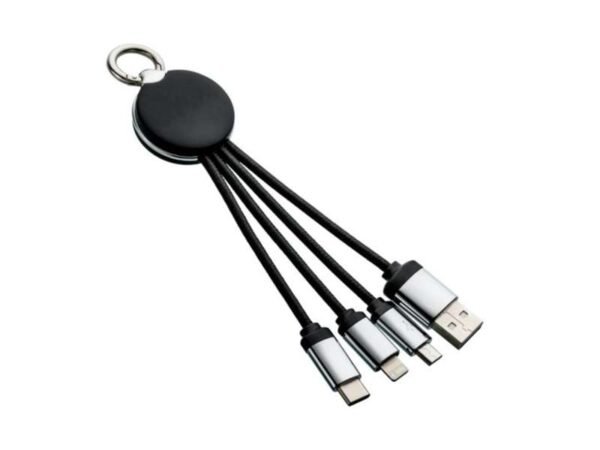 3-in-1 charging cable with light-up logo - Image 2