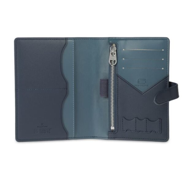 SKROSS Travel - Ambassador Passport Wallet - Blue/Black - Image 5