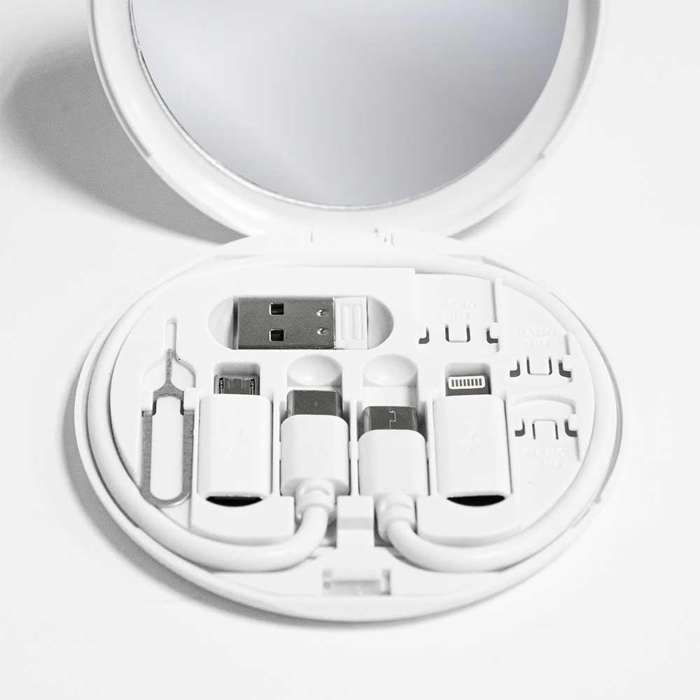 Charging Cable Set with Mirror