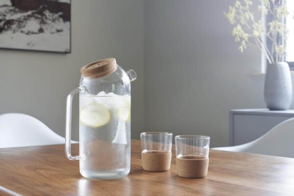 Hans Larsen Set of Glass Carafe with 2 Tumblers - Image 2