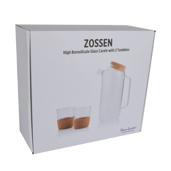 Hans Larsen Set of Glass Carafe with 2 Tumblers - Image 3