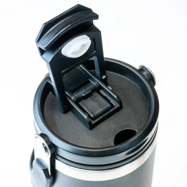 Tumbler with Handle and Sipper Black 850ML - Image 3
