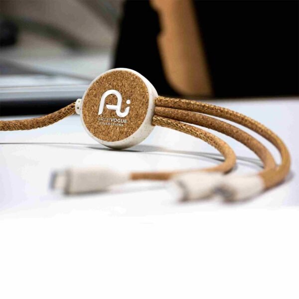 Cork Wheat straw Charging Cable - Image 3