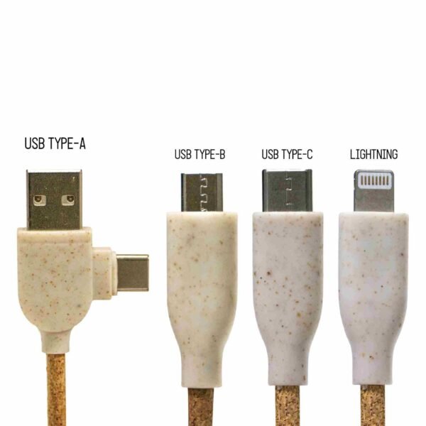 Cork Wheat straw Charging Cable - Image 2