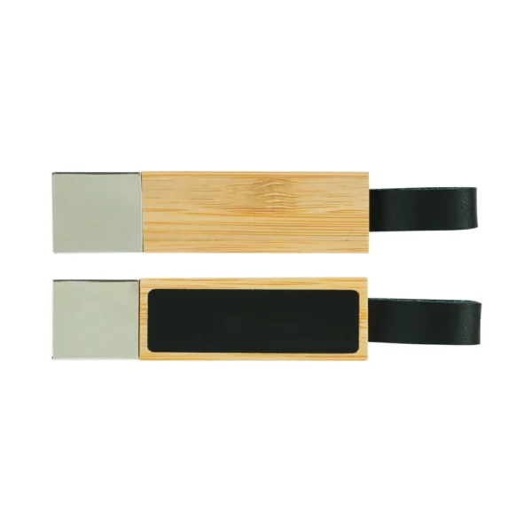 Bamboo LED Logo USB with Strap 64GB V. 3.0 - Image 2