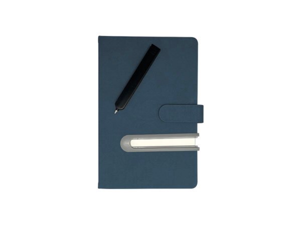 A5 Thick Notebook with Sliding Slot for Pen - Image 4
