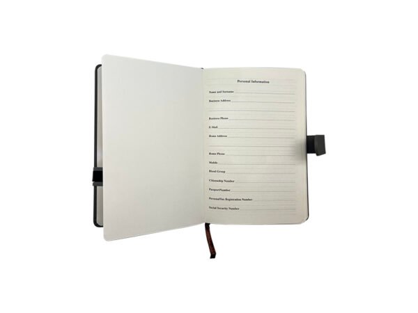 A5 Thick Notebook with Sliding Slot for Pen - Image 5