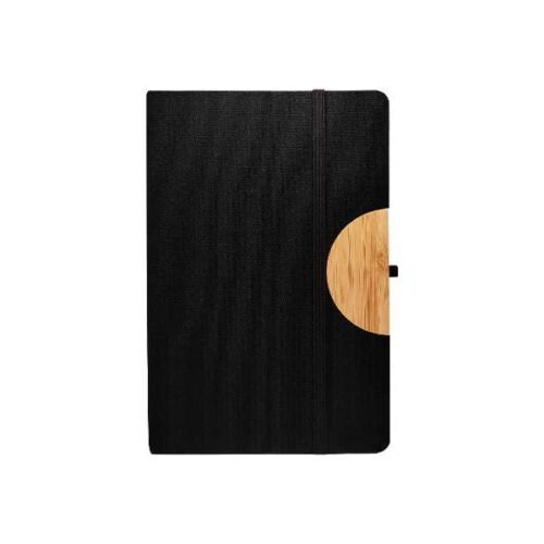 Black A5 Notebook with phone holder