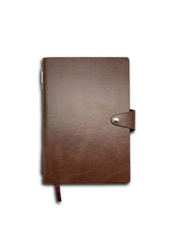 A5 PU Notebook with 2-Year Calendar and Removable Rings