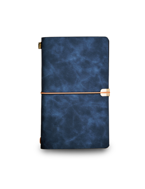 A5 Dual Notebook Set with Soft PU Cover and Elastic Closure