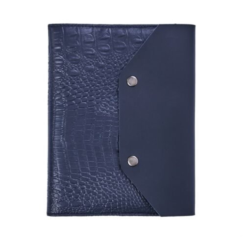 Elegant Crocodile Leatherette A5 Notebook Organizer