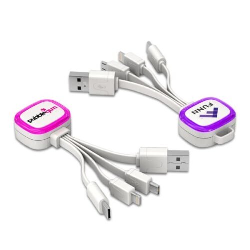3-in-1 Fast Charging Cable with Phone Stand