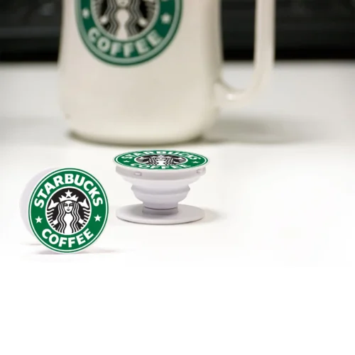 Pop socket round white