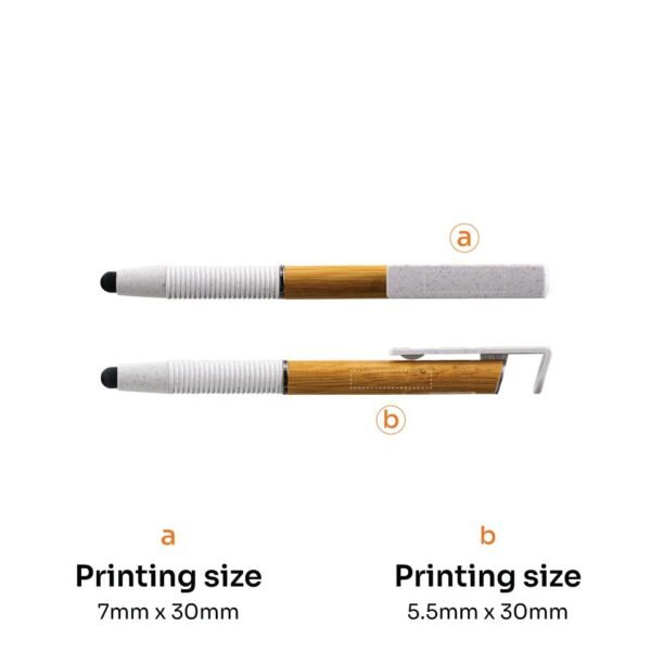 Bamboo Wheat Straw Pen with stylus - Image 5