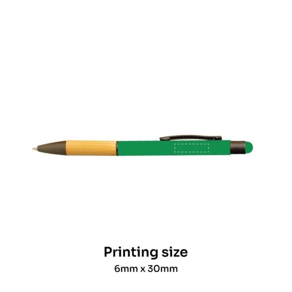 Bamboo Pen with stylus GREEN - Image 2