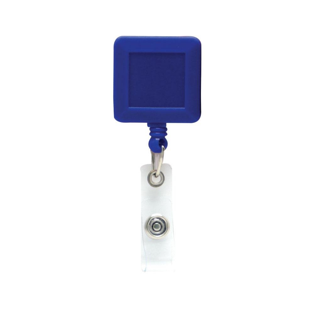 Plastic badge reel in square shape