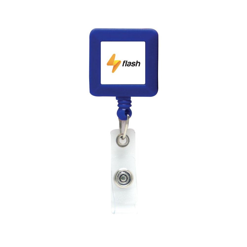 Plastic badge reel in square shape - Image 2