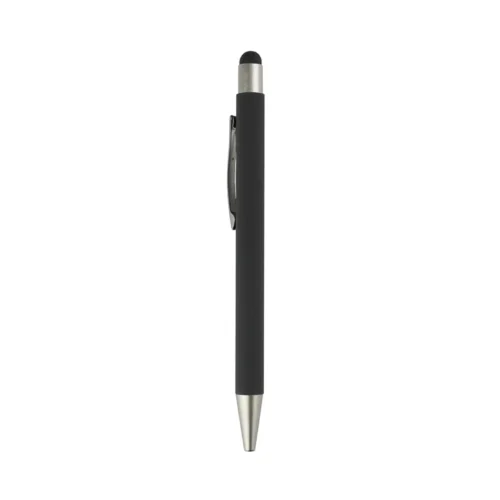 Metal pen with color stylus black