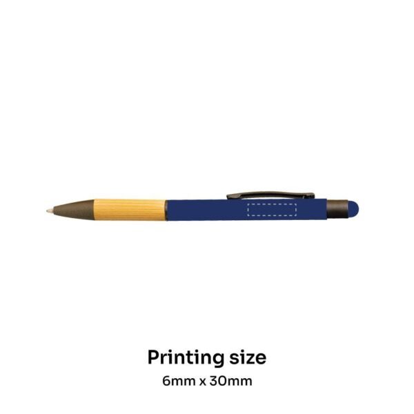 Bamboo Pen with stylus BLUE - Image 2