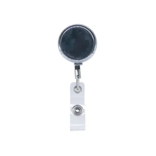 Metal plastic badge reel with big round