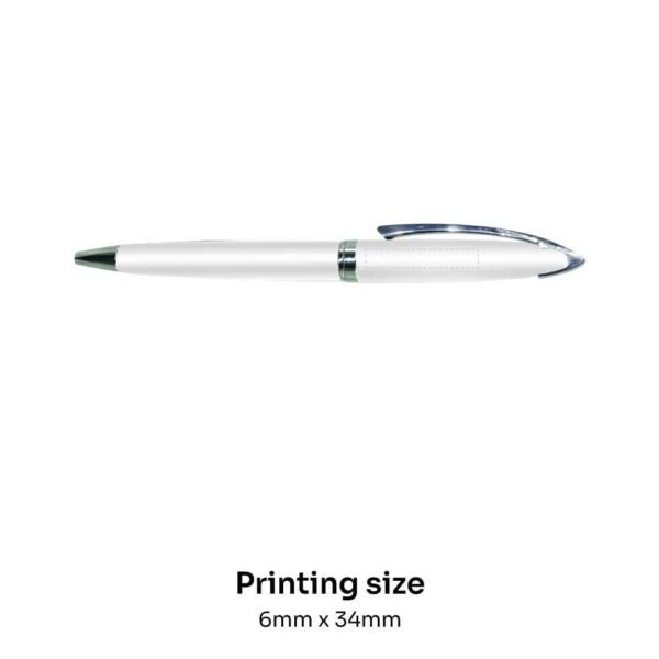 Premium Metal Pen White - Image 3