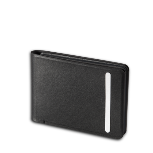 Sleek RFID Safe Wallet with Elegant Aluminum Strip Design