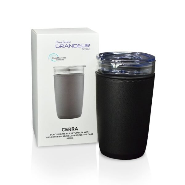 Hans Larsen Premium Glass Tumbler with Recycled Protective Sleeve - Image 5