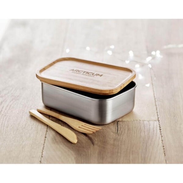Hans Larsen Set of Lunch Box and Vacuum Bottle - Image 2