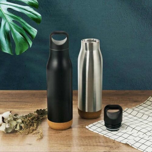 Giftology Insulated Water Bottle with Cork Base