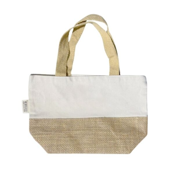 GRS-certified Recycled Cotton-Jute Mini Bag