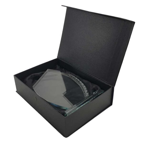 Crystal Awards with Engraved Leaf Design - Image 3