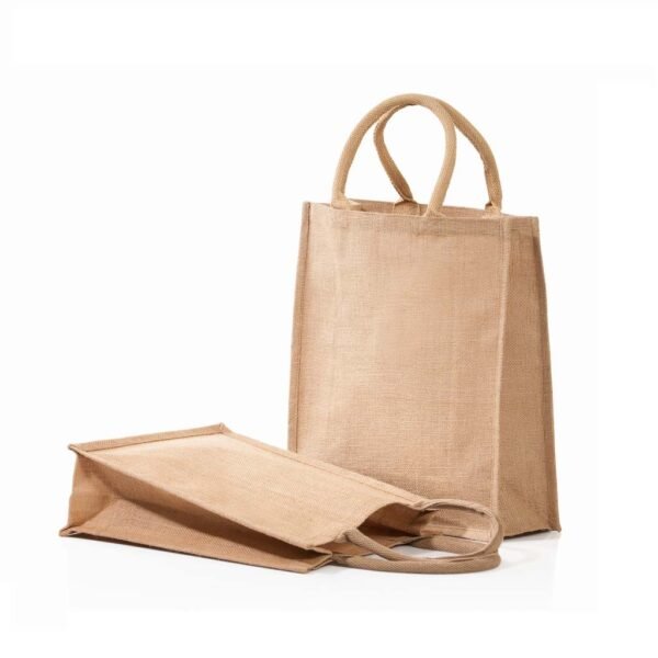 Eco-neutral Jute Shopping Bag - Vertical - Image 2