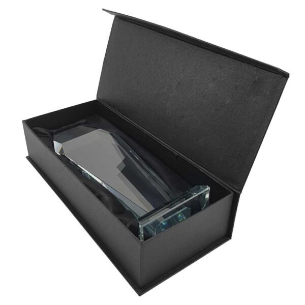 Hexagon Shaped Crystal Awards with Glass Base - Image 3