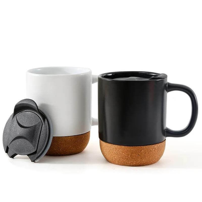 Giftology Ceramic Mug with Cork and Lid - Image 3