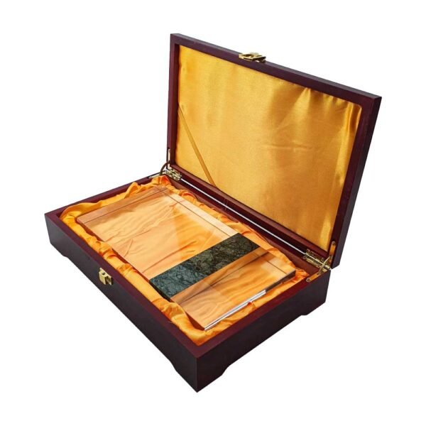 Rectangle Marble and Crystal Award - Image 3