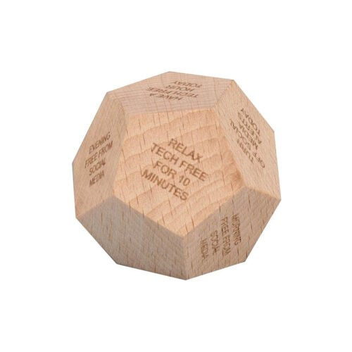 eco-neutral Digital Detox Wooden Dice