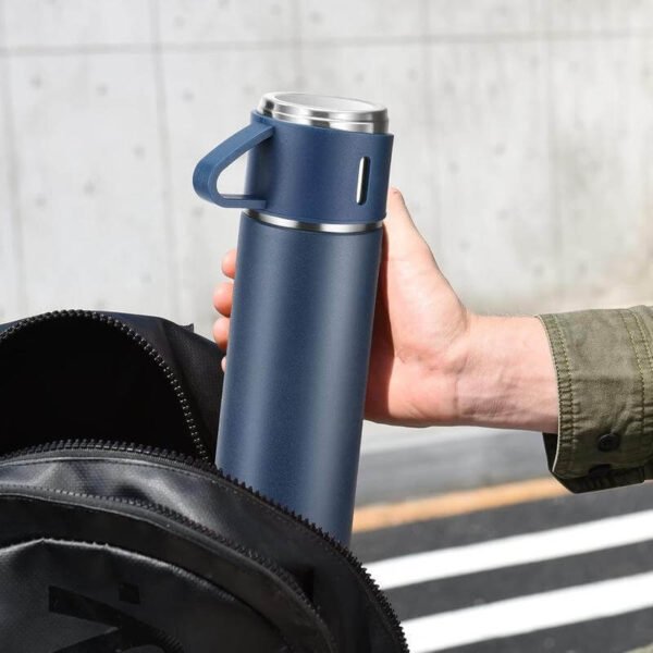 Family Set of Vacuum Flask & Two Cups - Image 4
