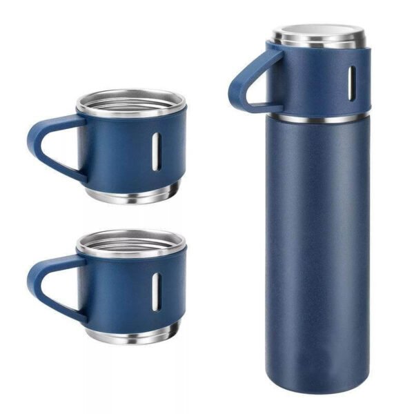 Family Set of Vacuum Flask & Two Cups
