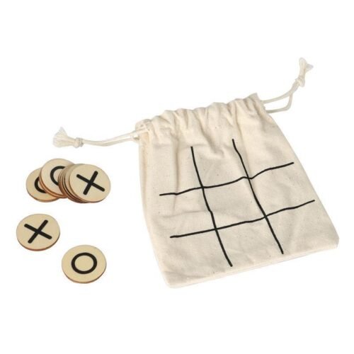 eco-neutral Wood Tic Tac Toe Game set