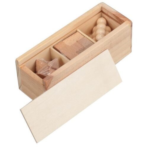 eco-neutral 3 pcs Brain Teaser Puzzle Set