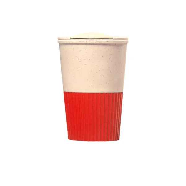 Wheat Straw Mug with Colored Base