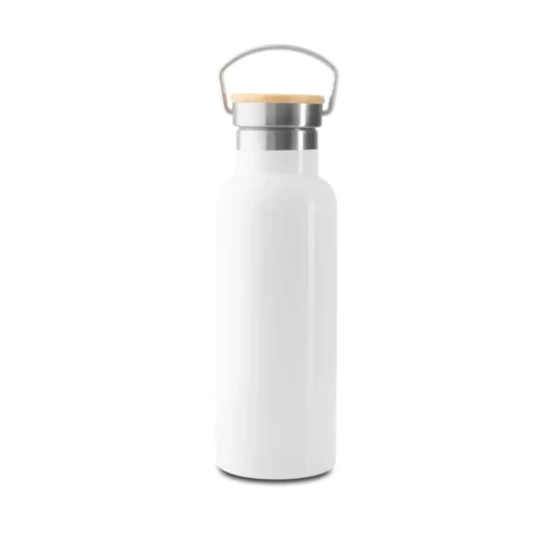 Insulated Bottle With Bamboo Cap