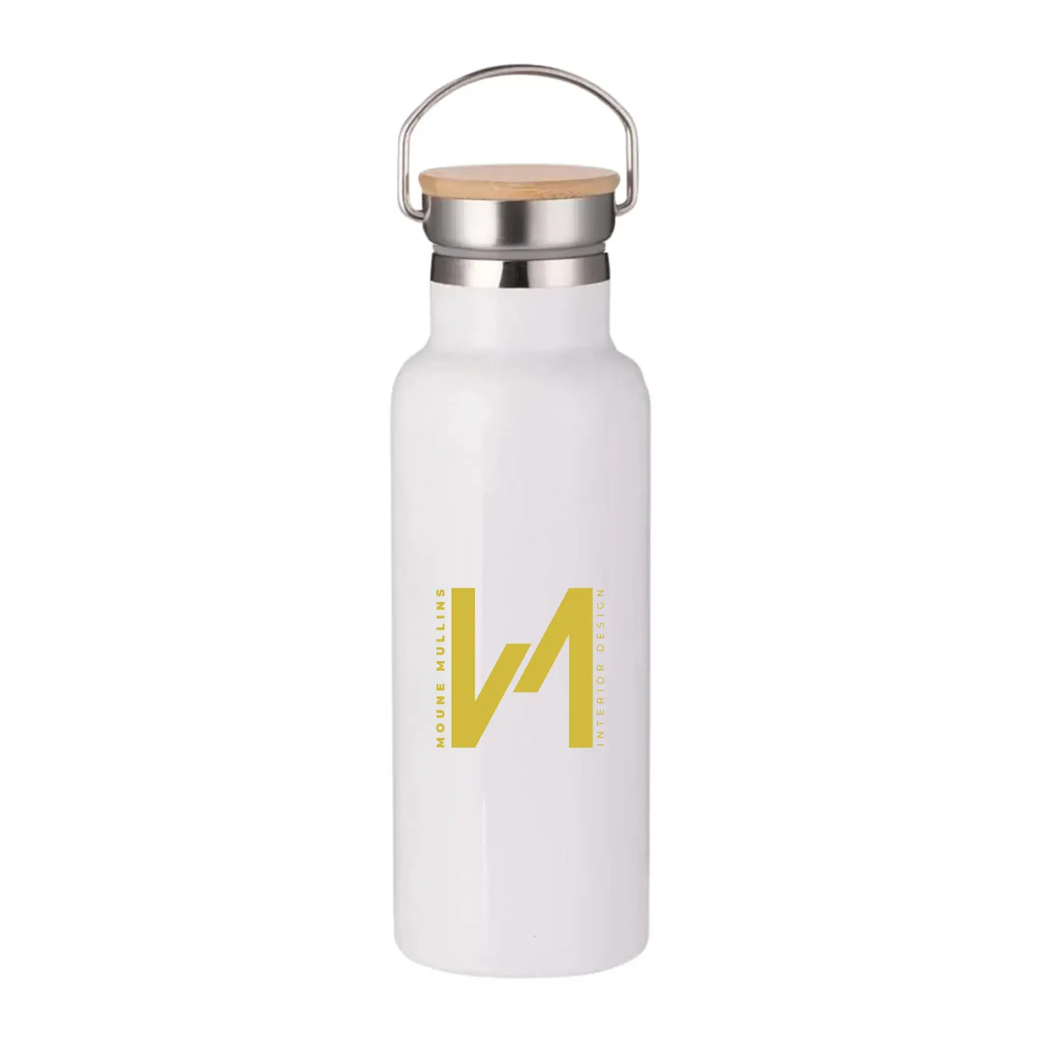 Insulated Bottle With Bamboo Cap - Image 2