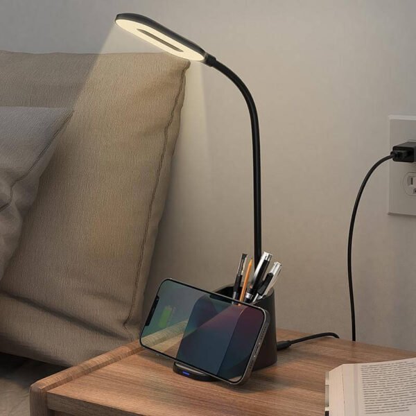 Giftology 3-in-1 Desk Lamp with 15W Wireless Charger & Pen Holder - Image 5