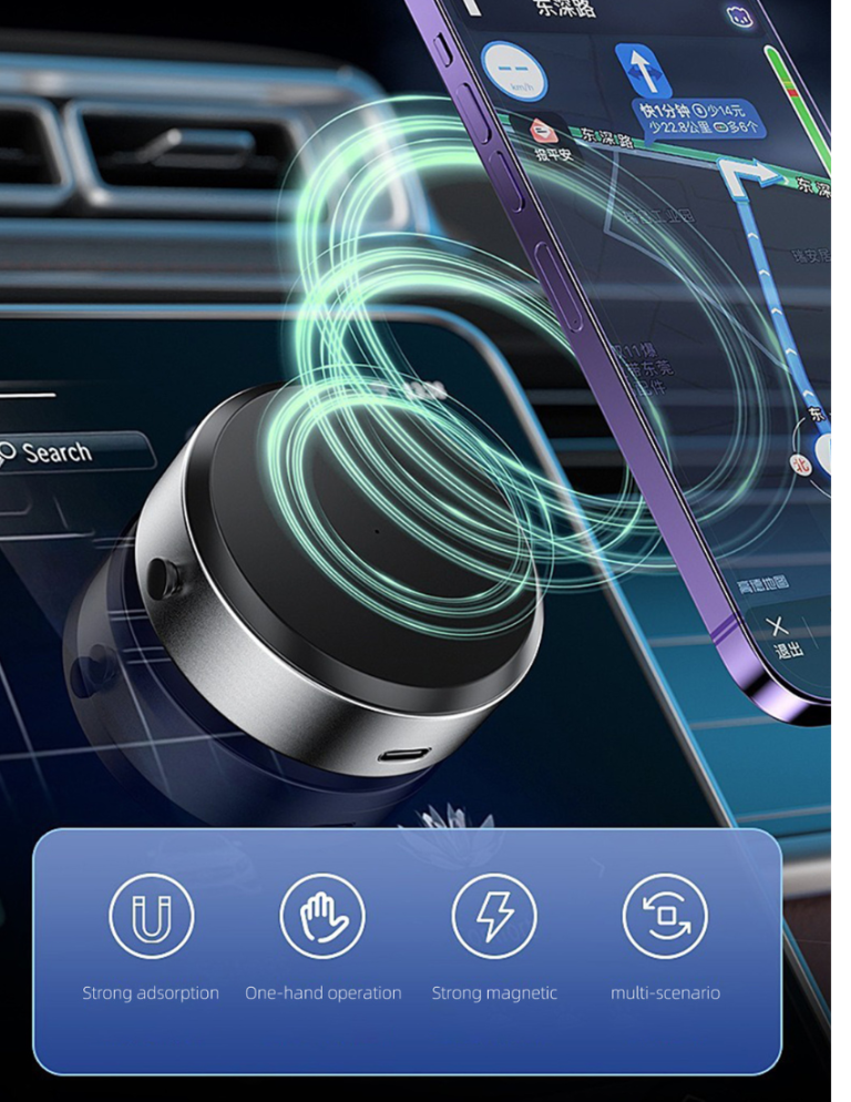 Magnetic Phone Holder with Mechanical Suction - Image 4