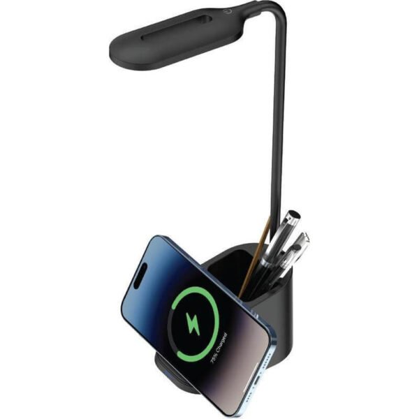 Giftology 3-in-1 Desk Lamp with 15W Wireless Charger & Pen Holder - Image 2