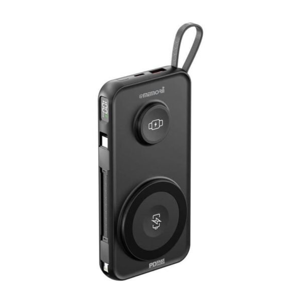 10,000mAh Universal Wireless Powerbank with inbuilt cables - Image 3